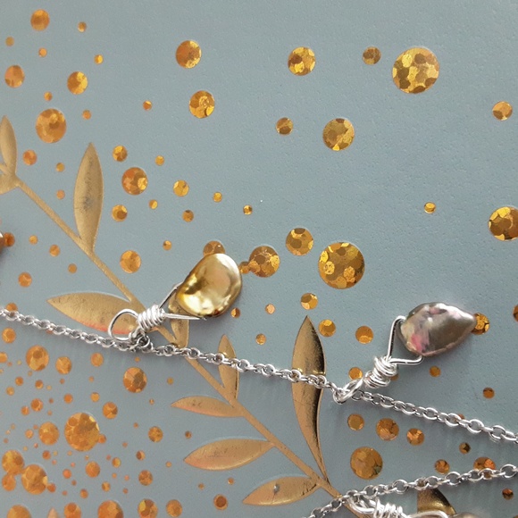 High luster Keshi pearl necklace - Picture 2 of 7